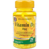 Holland & Barrett Vitamin D3 10ug Tablets 250's