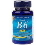 Holland & Barrett Vitamin B6 50mg Tablets 100's