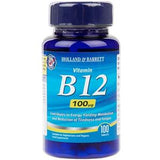 Holland & Barrett Vitamin B12 100ug Tablets 100's