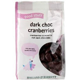 Holland & Barrett Dark Chocolate Cranberries 125g