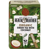 Heath & Heather Organic Green Tea with Coconut, Tea Bags 20's