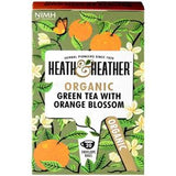 Heath & Heather Organic Green Tea with Orange Blossom Tea Bags 20's