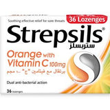 Strepsils Orange Vitamin C Lozenges 36's