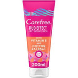 Carefree Daily Intimate Wash Duo Effect With Vitamin E & Cotton Extract 200ml