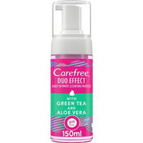 Carefree Duo Effect Intimate Foam Green Tea & Aloe Vera 150ml