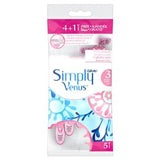 Simply Venus 3 Razor with 3 Blades 4 razors + 1 Free