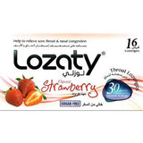 Lozaty Throat Lozenges Strawberry Sugar Free 16's