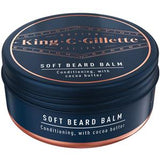 King C. Gillette Men's Soft Beard Balm Deep Conditioning with Cocoa Butter Argan Oil and Shea Butter 100 ml