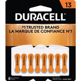 Duracell Hearing Aid 13 Batteries 8's