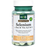 Holland & Barrett Selenium + Zinc & Vits A, C & E Tablets 120's