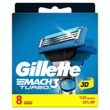 Gillette Mach3 Turbo Cartridge 8's