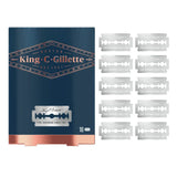 King C Gillette Double Edge Safety Razor Blades 10's