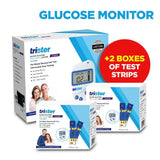 Trister Gluco Meter + 2 Box Of 50's Test Strips - Ts-2STRP