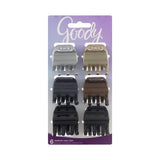 Goody Women's Color Collection Metallic Half Claw Clip 6's