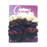 Goody Women's Ouchless Small Ribbed Scrunchie 5's