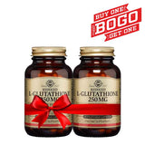 Solgar L-Glutathione Vegicaps 250mg 60's Bogo 1+1 Offer