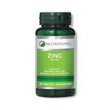 Nutritionl Zinc 50mg Tabs 30's